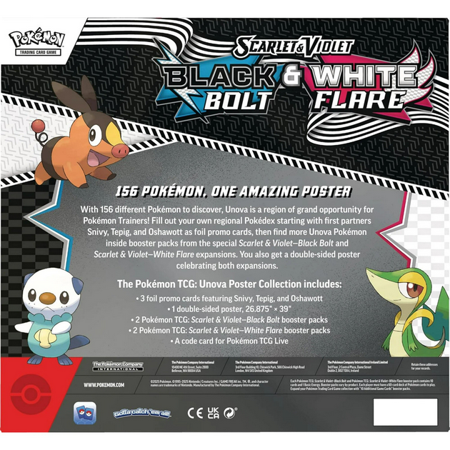 Pokemon TCG Scarlet & Violet 10.5 Unova Poster Box