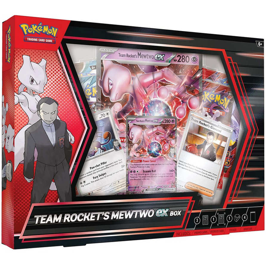 Pokemon TCG Team Rocket's Mewtwo ex Box
