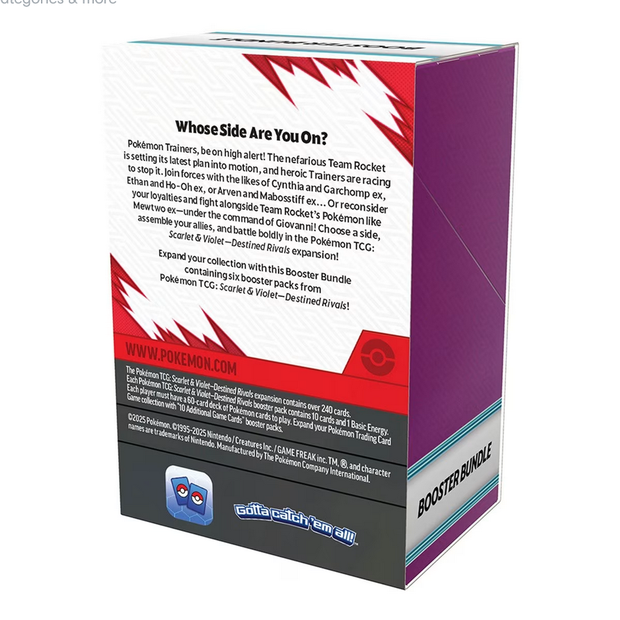 Pokemon TCG Scarlet & Violet 10 Destined Rivals Booster Bundle