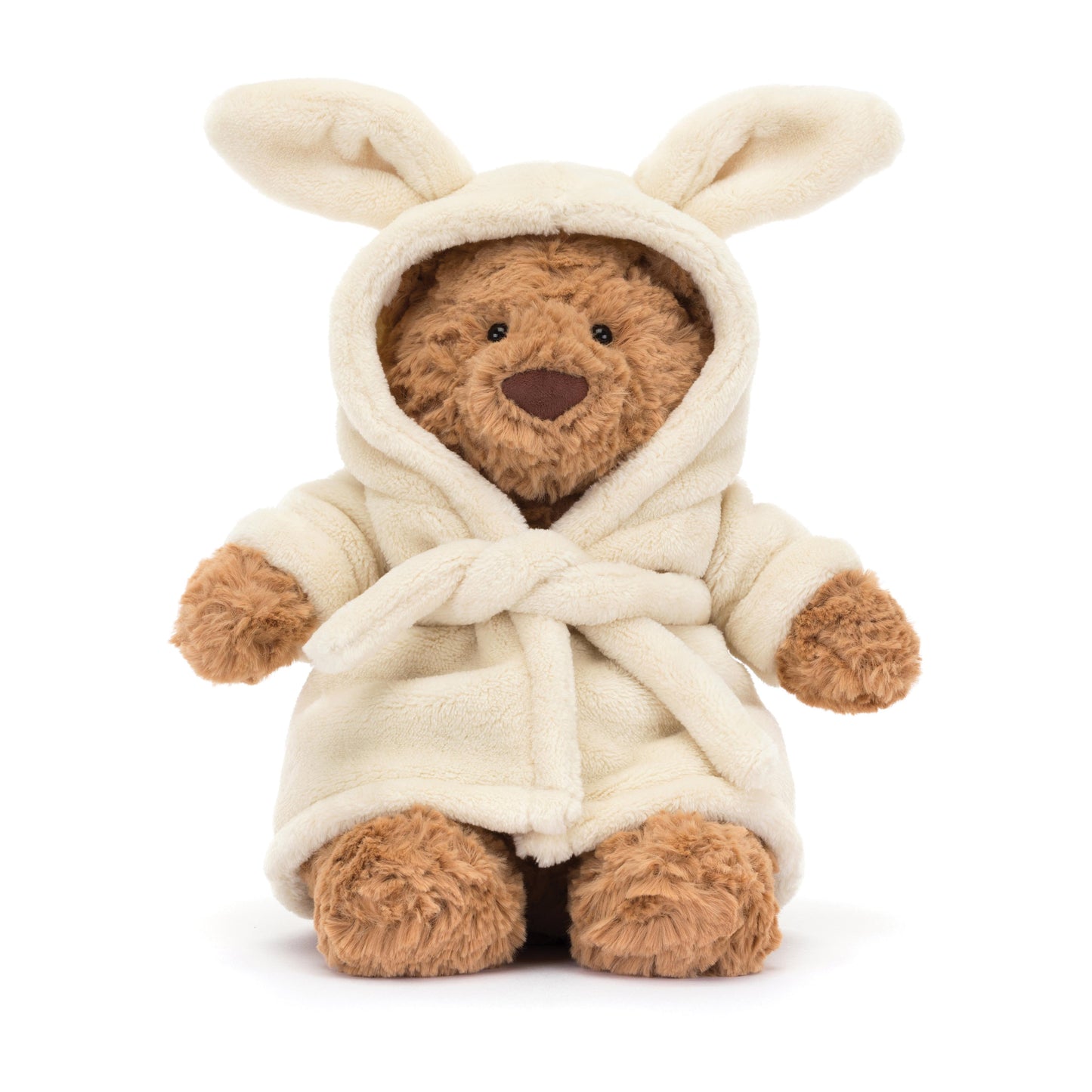 Jellycat Bartholomew Bear Bathrobe Brown 8x12x26cm