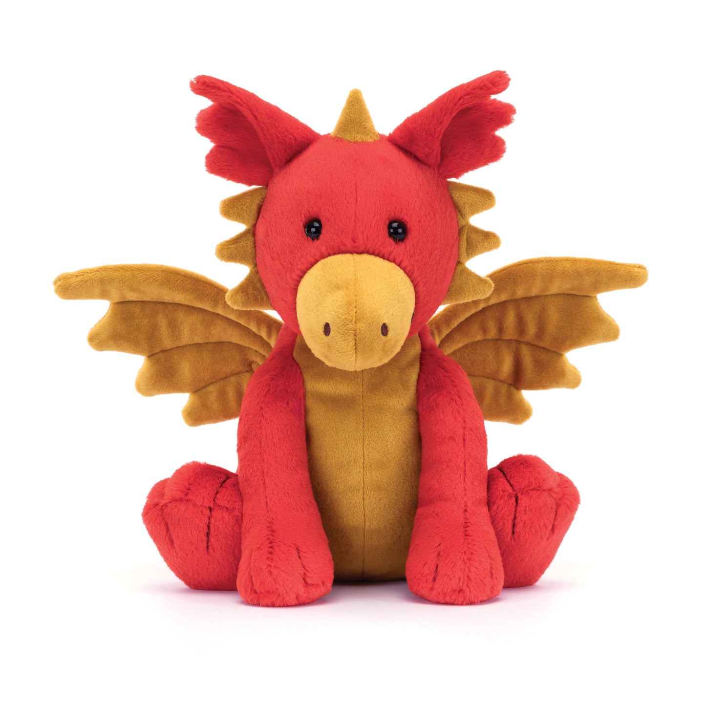 Jellycat Darvin Dragon Red & Gold 24x20x12cm