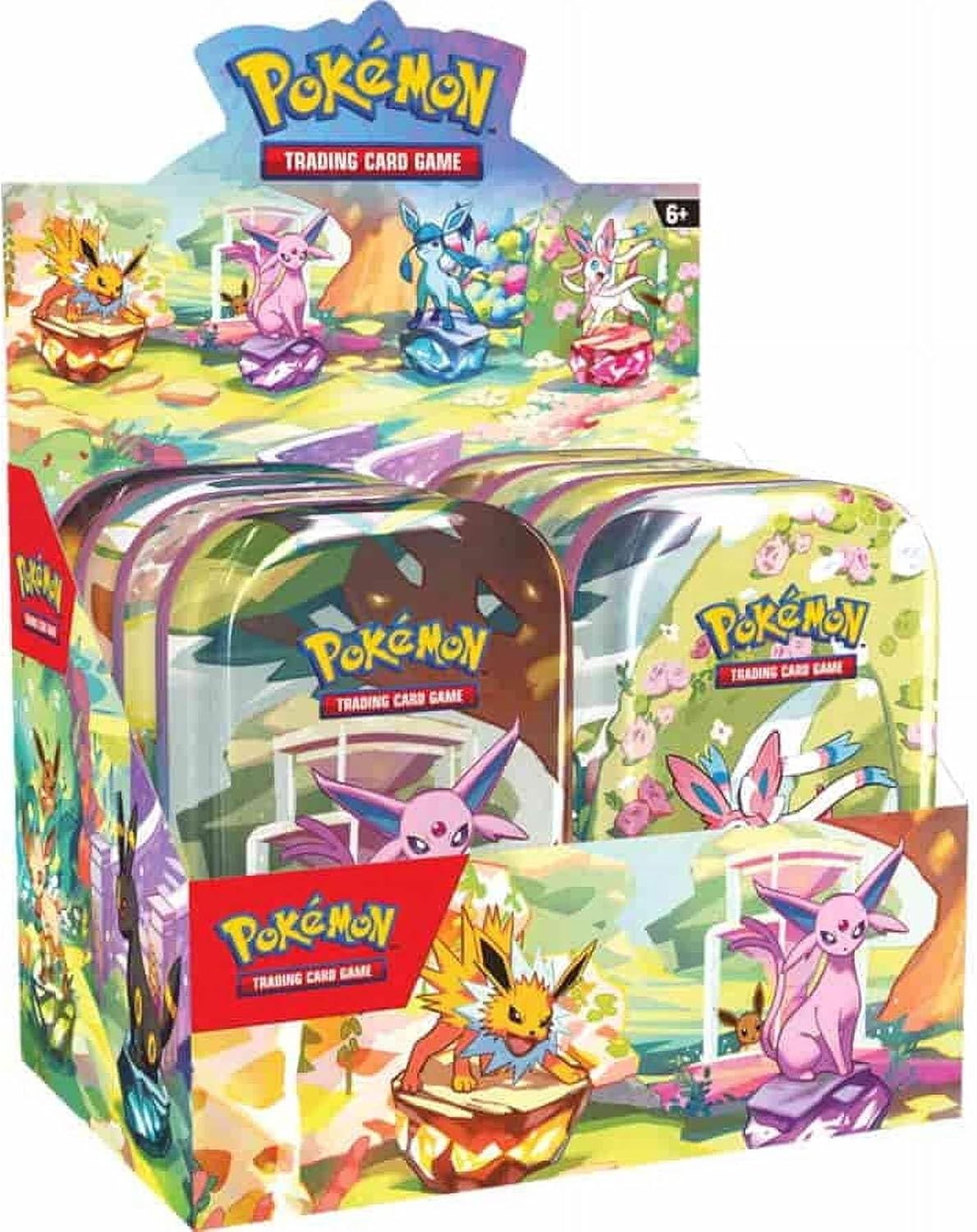 Pokemon TCG: Scarlet & Violet: Prismatic Evolutions MINI TIN Display (8CT Display)