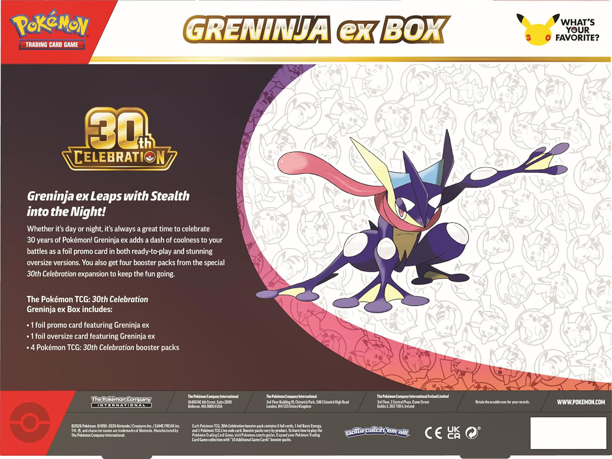 Pokémon TCG: 30th Celebration Pokémon ex Box -- Set of 2 Boxes