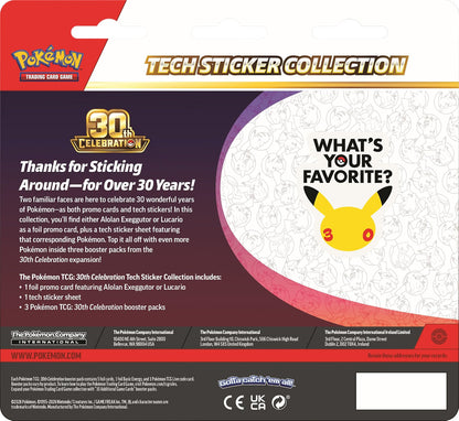 Pokémon TCG: 30th Celebration Tech Sticker Collection - Set of 2