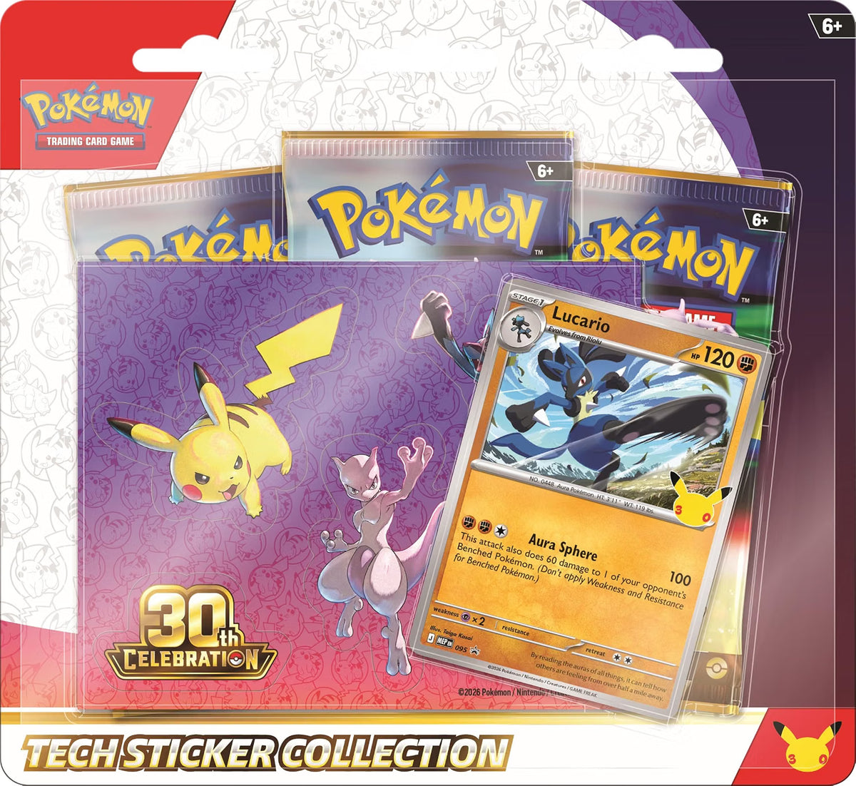 Pokémon TCG: 30th Celebration Tech Sticker Collection - Set of 2