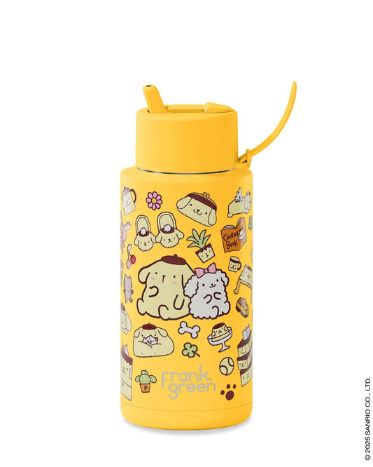 Frank Green Ceramic 34oz Bottle with Flip Straw Lid - PomPomPurin
