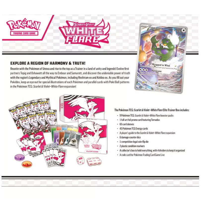 Pokemon TCG Scarlet & Violet 10.5 White Flare Elite Trainer Box