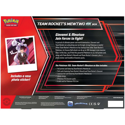 Pokemon TCG Team Rocket's Mewtwo ex Box