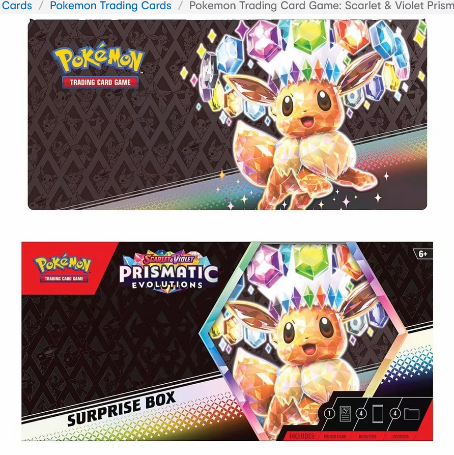 Pokemon TCG Scarlet & Violet 8.5 Prismatic Evolutions Surprise Box