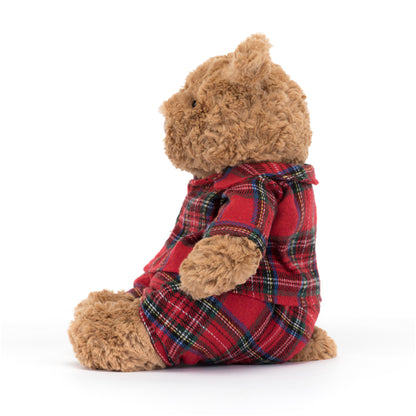 Jellycat Bartholomew Bear Bedtime Brown 8x12x26cm