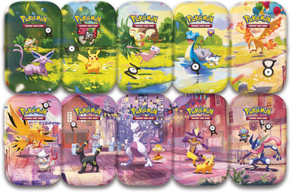Pokémon TCG: 30th Celebration Mini Tins Display - 10 Tins