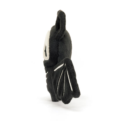 Jellycat Skelebat Jim Black & White 3x35x16cm